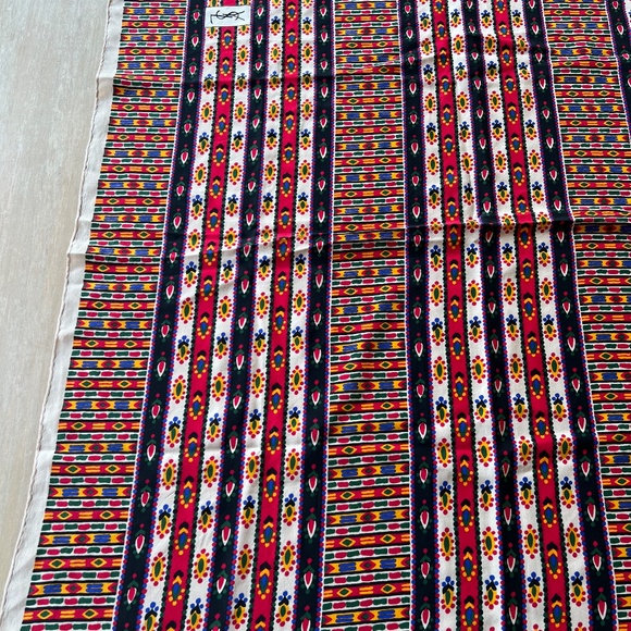 YSL Patterned Silk Scarf - Picture 2 of 3